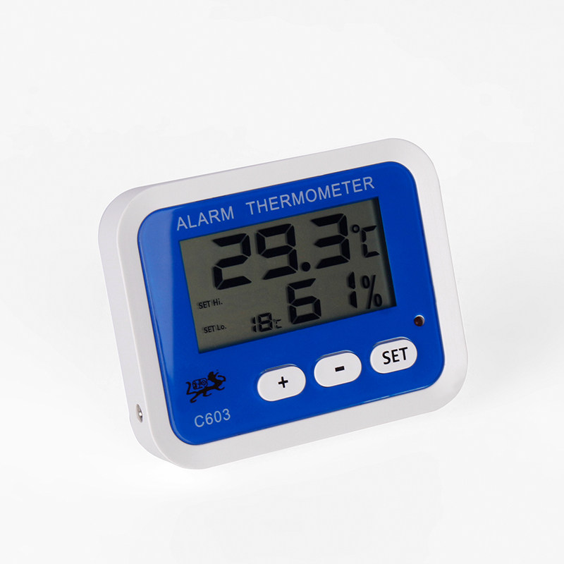 温湿度湿度计冰箱报警c601室内外药箱冰柜温湿度计