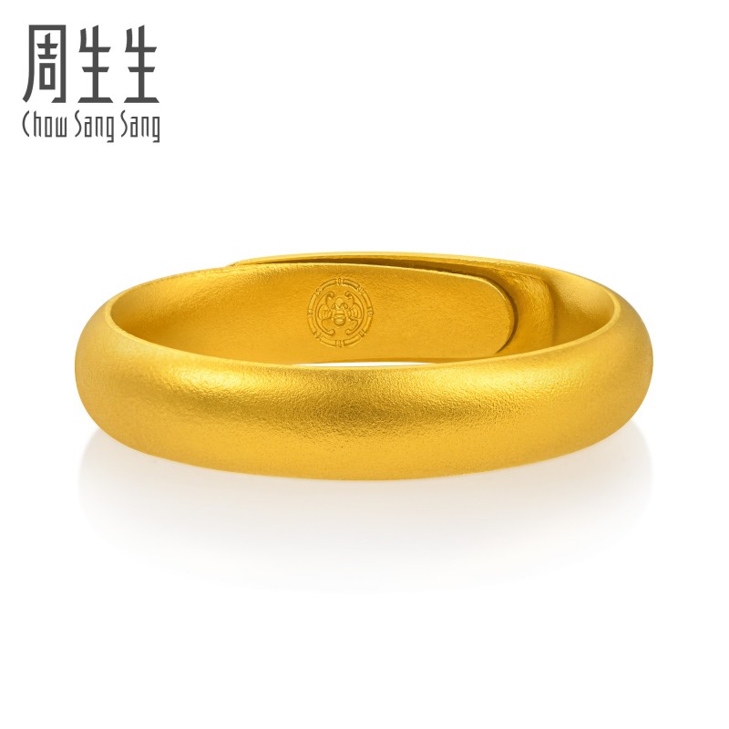 黄金福戒指开口金福周生生古法古祖东方东方古祖祝福手饰