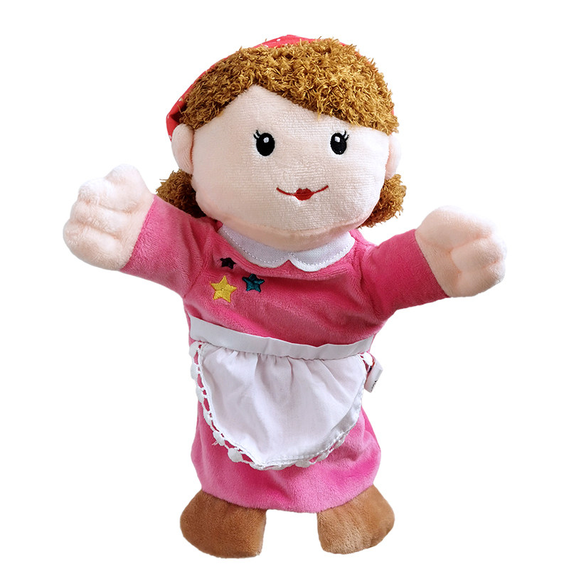 手偶玩具一家人家庭人物手套玩偶宝宝早教讲故事手偶