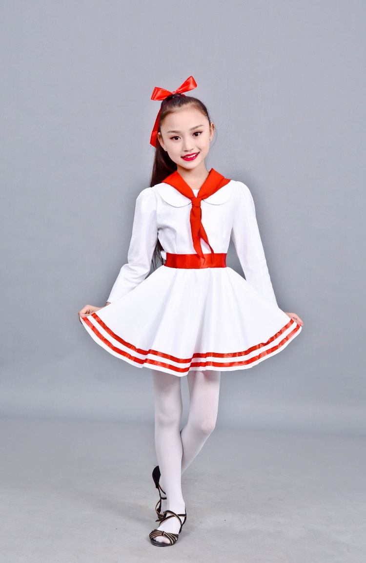 新款元旦儿童合唱演出服公主中小学生合唱团诗歌朗诵儿童演出服