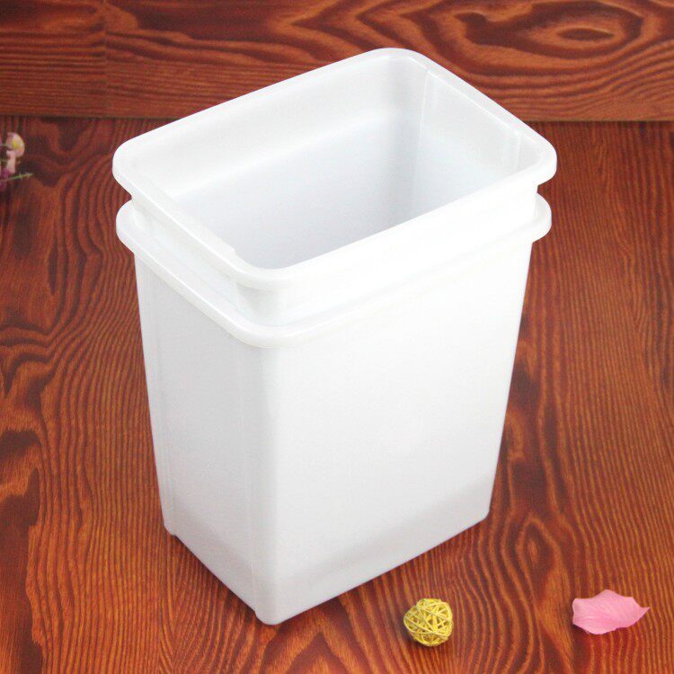 白色方形收纳冰箱保鲜厨房垃圾桶塑料冰桶冷饮冰桶