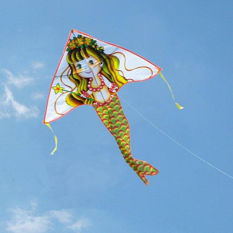 风筝儿童美人鱼成人微风易飞潍坊线轮初学推荐风筝