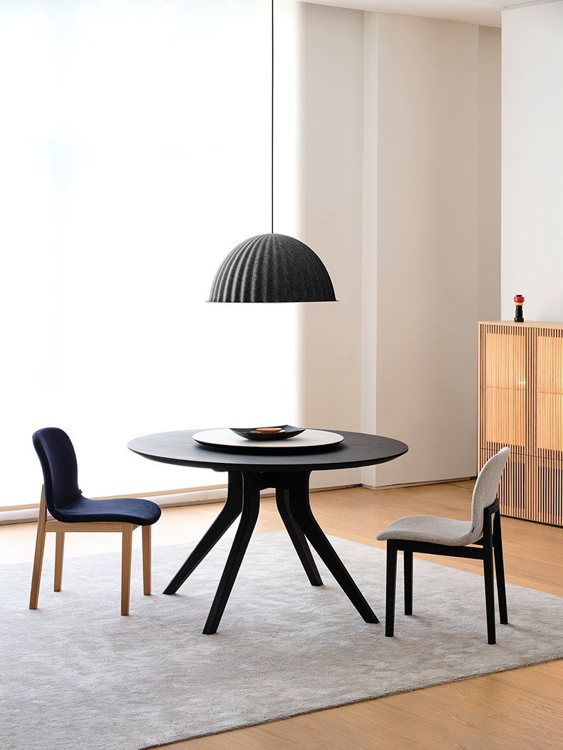 coconordicann安然新品餐椅侘寂风原创极日式北欧餐椅