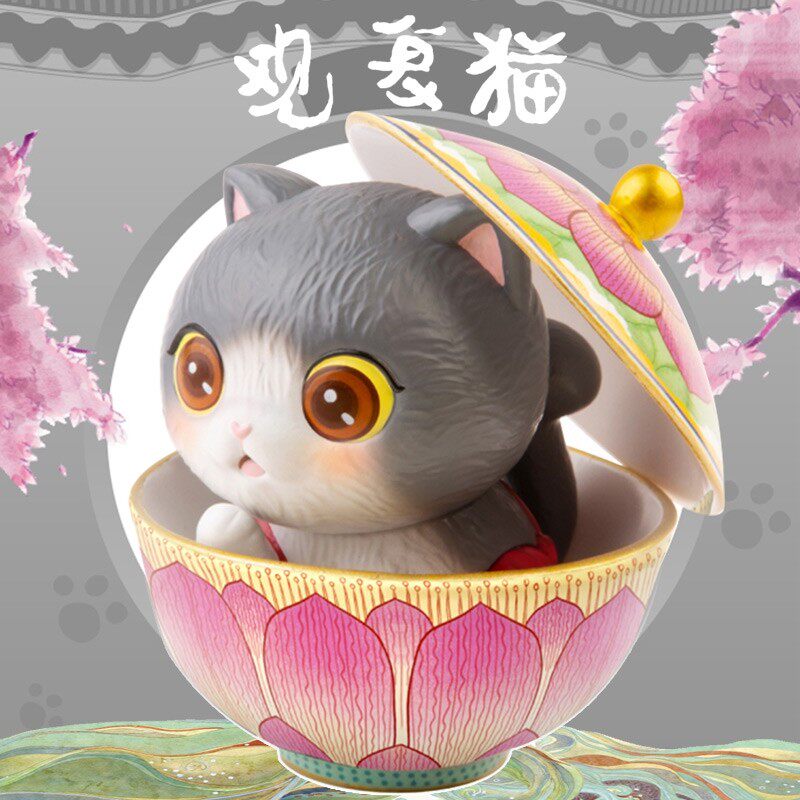 观复猫系列盲盒馆长可爱可爱猫猫咪手办潮玩礼物潮玩盲盒