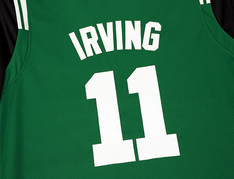 春夏篮球运动t恤圆领短袖欧文波士顿11号大码运动球衣假两件t恤绿