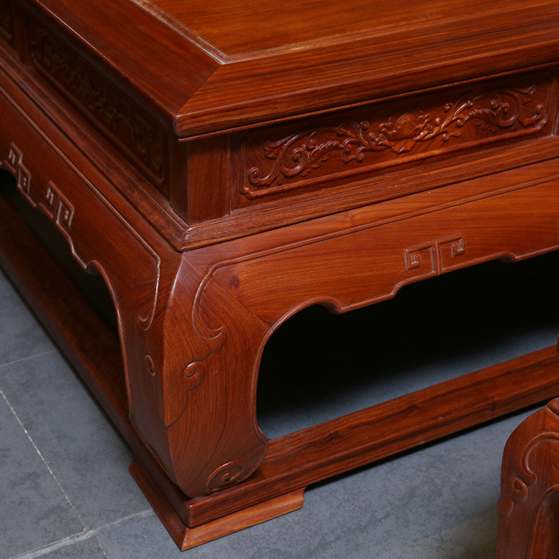 贡艺名居 红木花梨大果紫檀仿古沙发 52-js9052