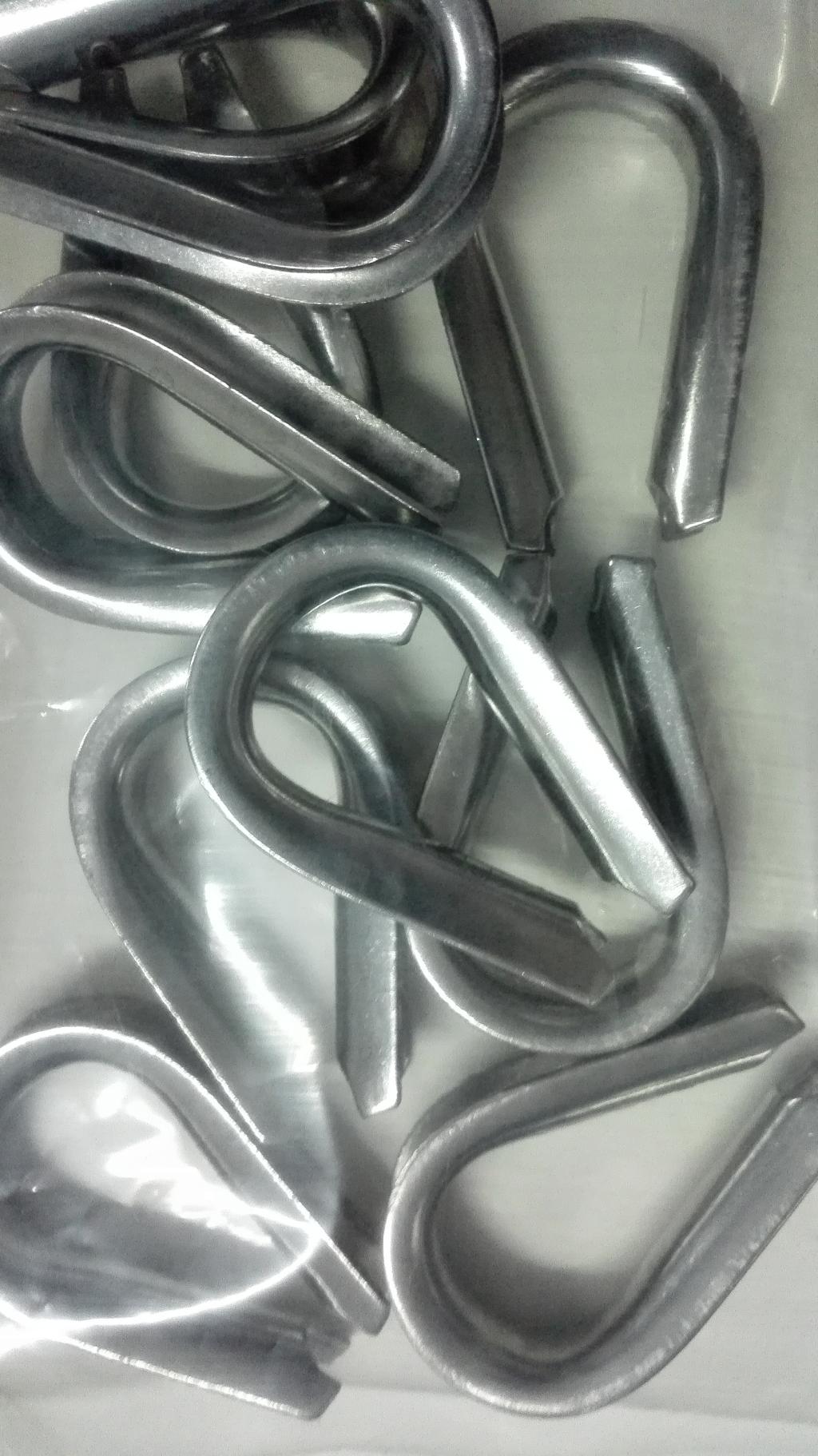 不锈钢套环m8鸡心钢丝绳压套索具套环