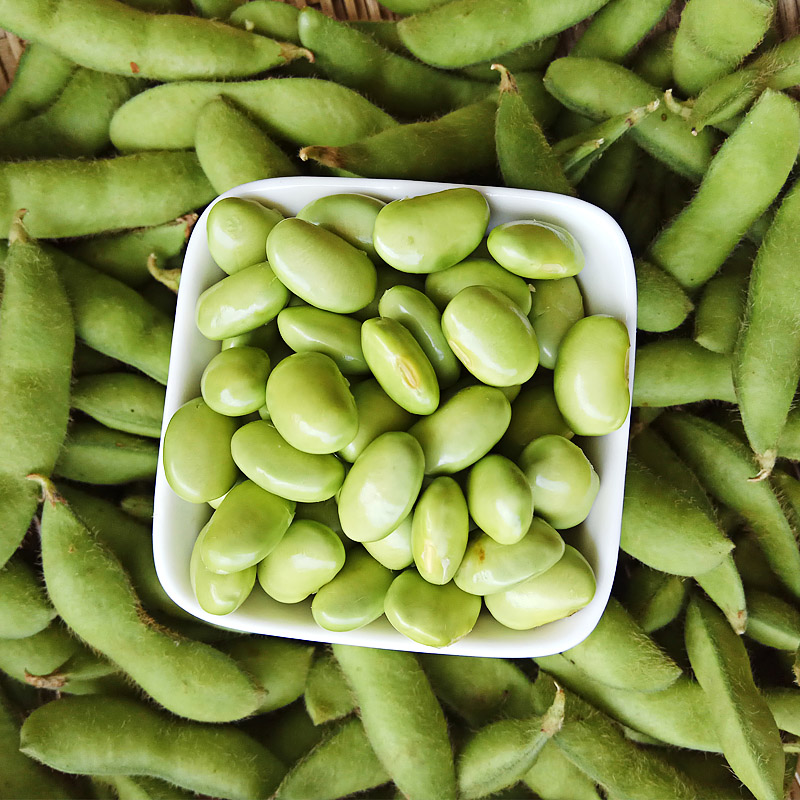 毛豆角 500g 农家自种 新鲜青毛豆绿 蔬菜 毛豆荚生带壳青豆 日天