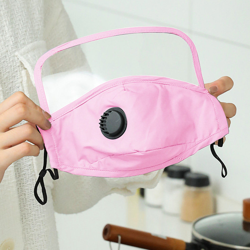 防油面罩厨房炒菜全脸防护油烟遮面女士做饭口罩