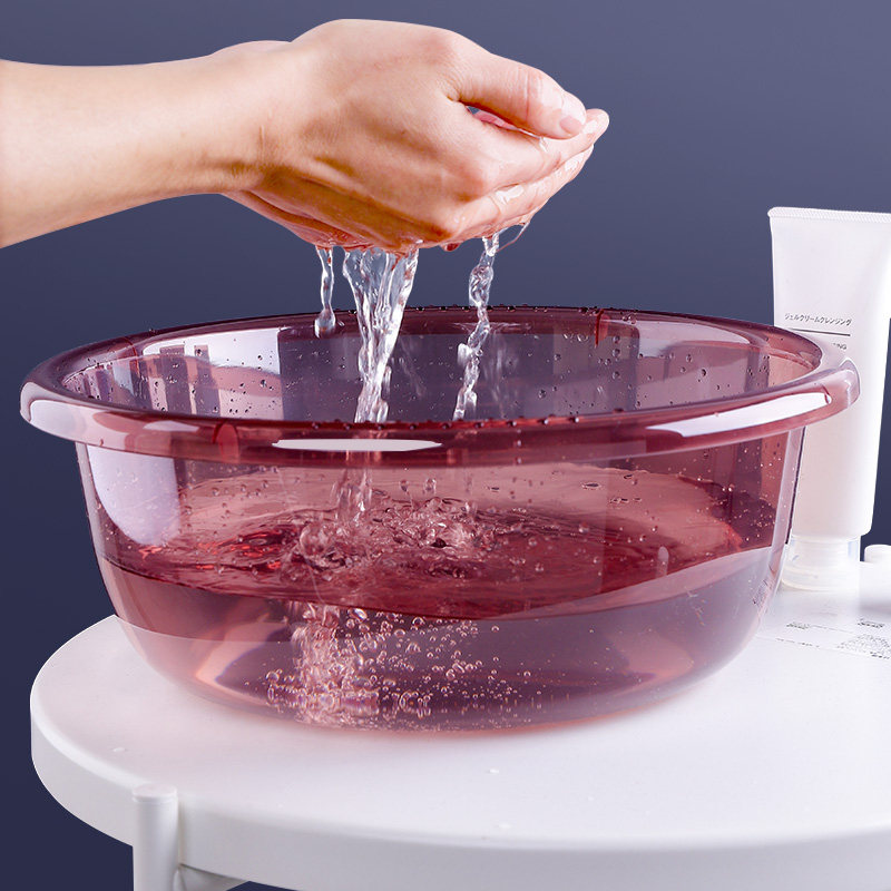洗脸盆洗衣盆家用大号塑料盆透明加厚耐用洗头水盆脸盆