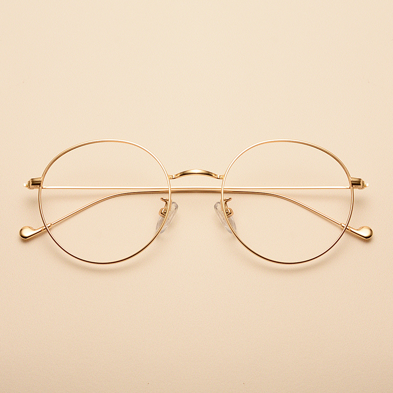 复古圆框眼镜框女韩版潮 文艺大脸眼睛框镜架男平光镜配近视细框
