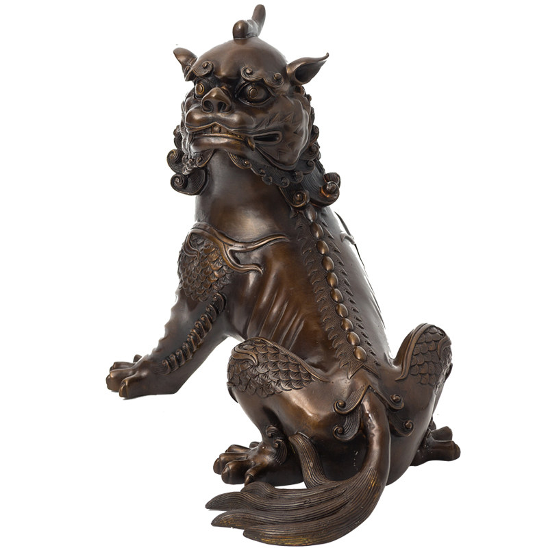 铜韵堂铜制谛听摆件地藏王坐骑坐骑貔貅大号办公室摆件