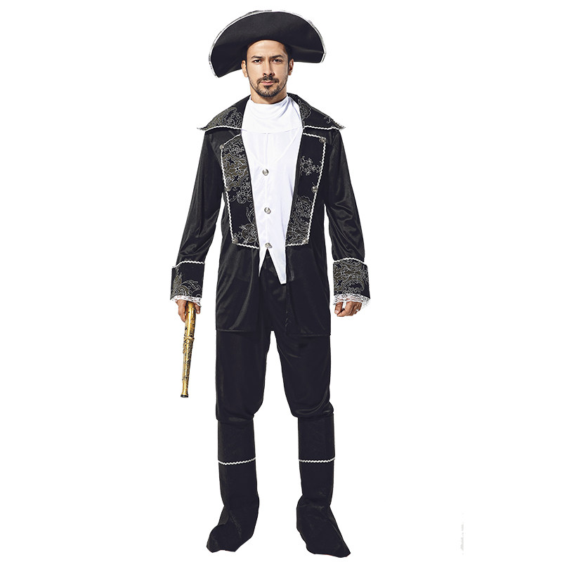 服装万圣节成人化妆舞会加勒比海盗船长表演海盗cos服饰