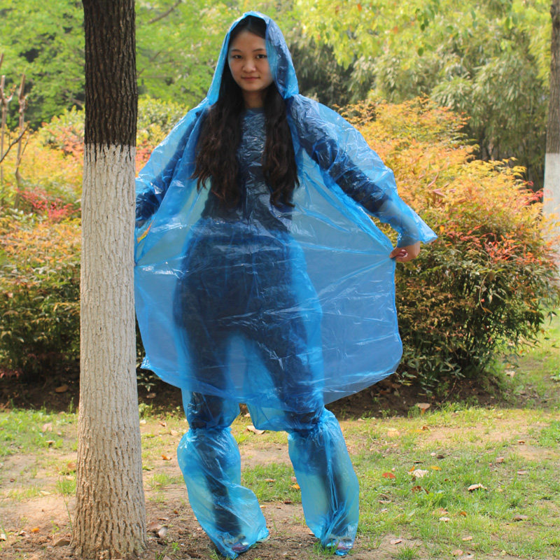户外分体一次性雨衣雨裤套装加厚迪士尼漂流旅游雨衣
