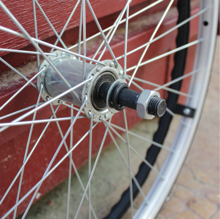 轮椅配件后轮实心24寸总成手推车轮轮子老年坐便椅