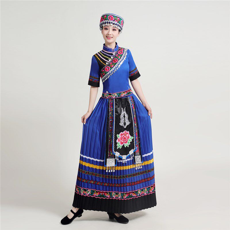 服装新款成人女士演出服畲族民族少数少数民族民族风民族服装