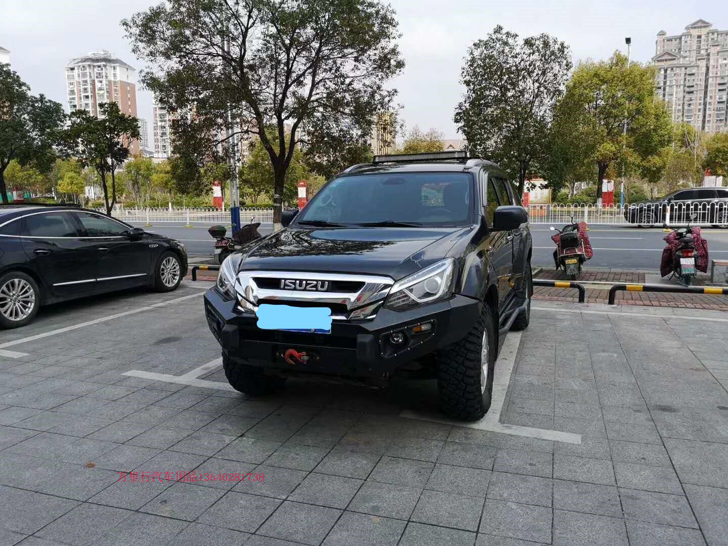 五十铃dmax瑞迈改装前杠铃拓竞技澳式平头防撞保险杠