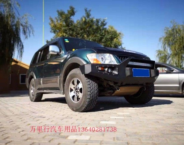 适用于三菱帕杰罗v73v77改装前杠竞技保险杠越野保险杠