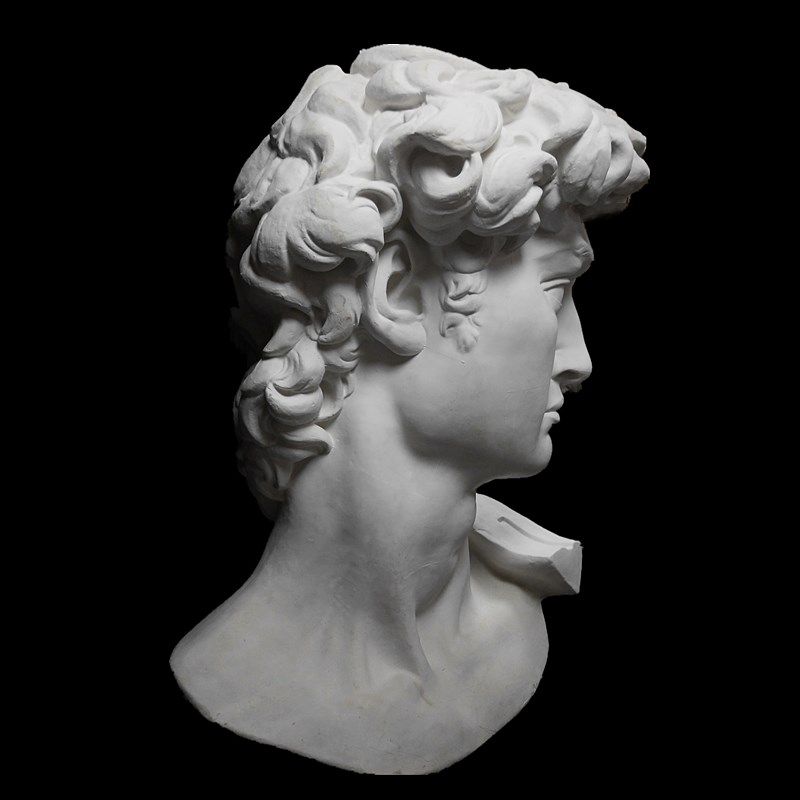 石膏12米大卫雕像雕塑装饰摆件素描头像模型石膏像