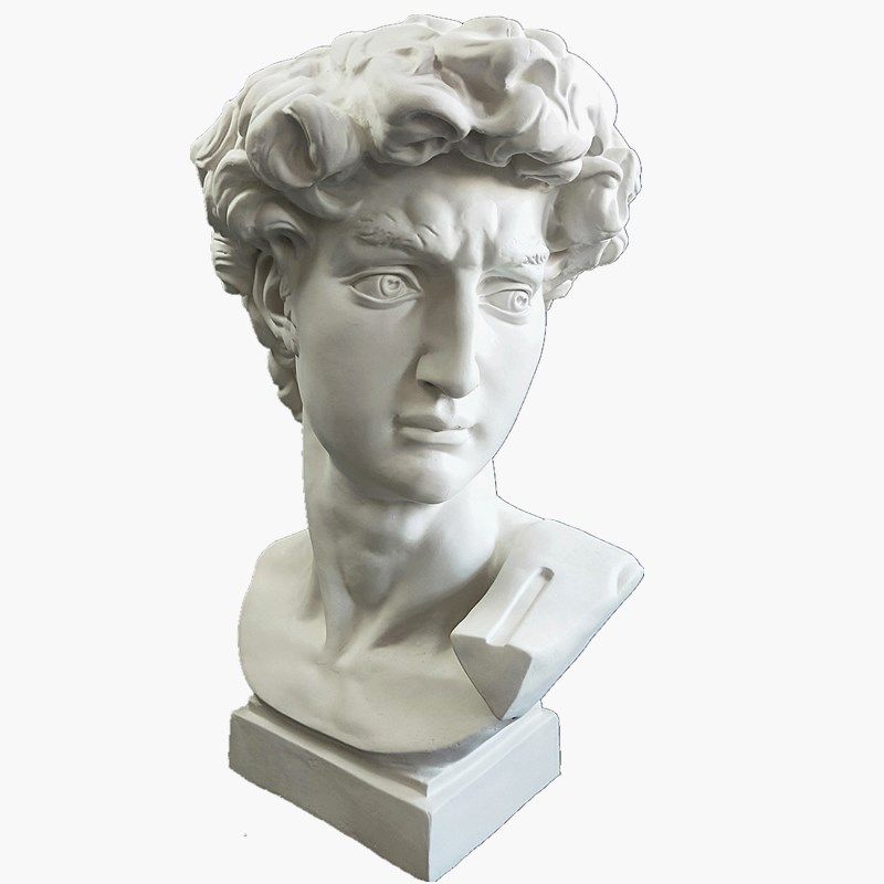 石膏大卫雕像雕塑装饰摆件美术教具素描头像石膏像