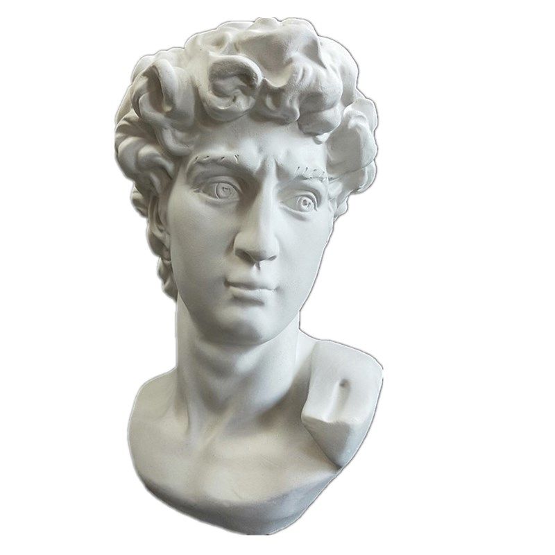 包邮30cm大卫石膏头像小石膏像雕像雕塑装饰摆件石膏美术教具模型