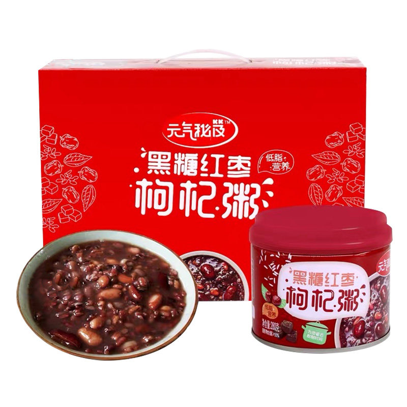 喜多多元气秘笈红枣枸杞八宝粥代餐罐头囤货280g速食粥