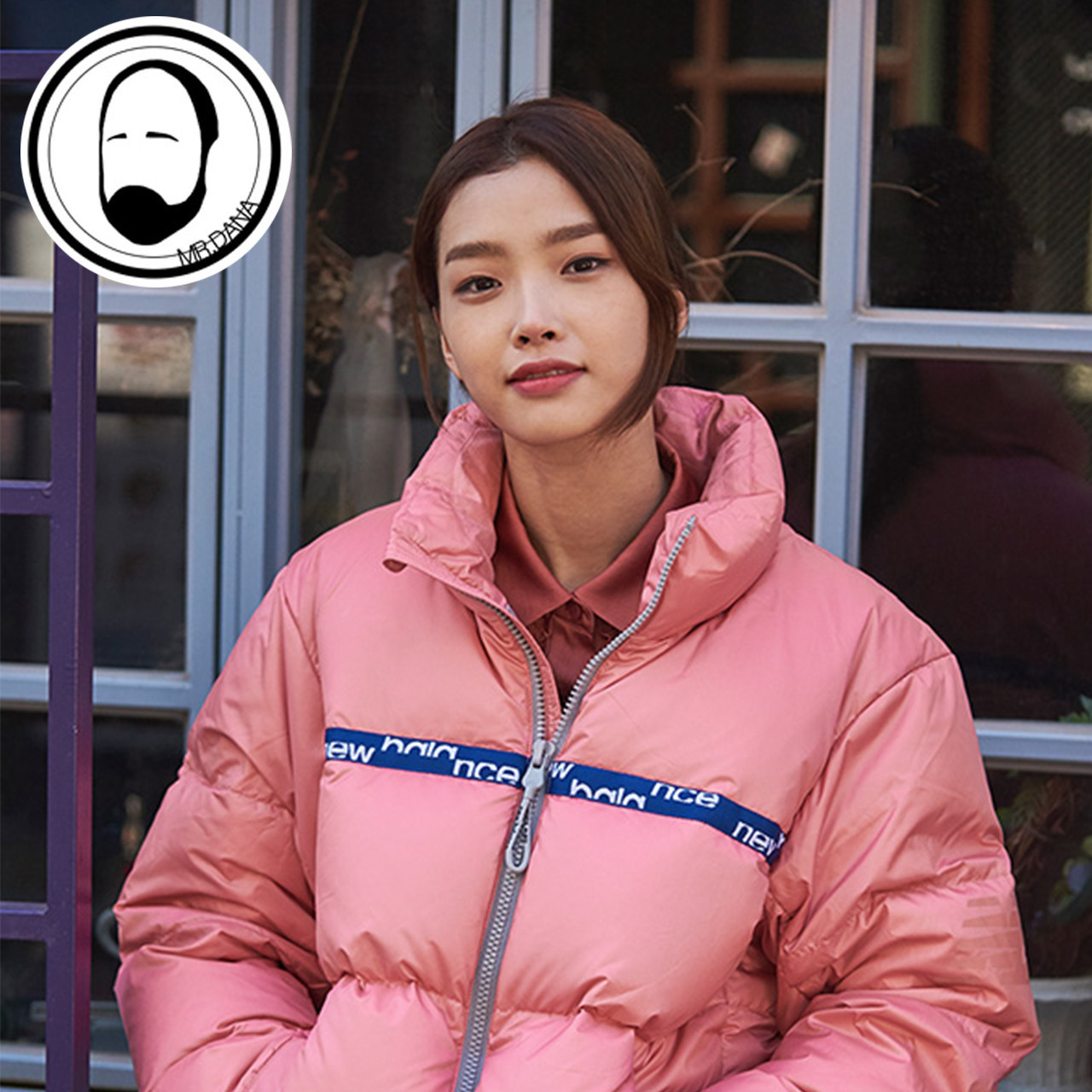 newbalanceiu同款韩版宽松羽绒服保暖休闲加厚运动羽绒服