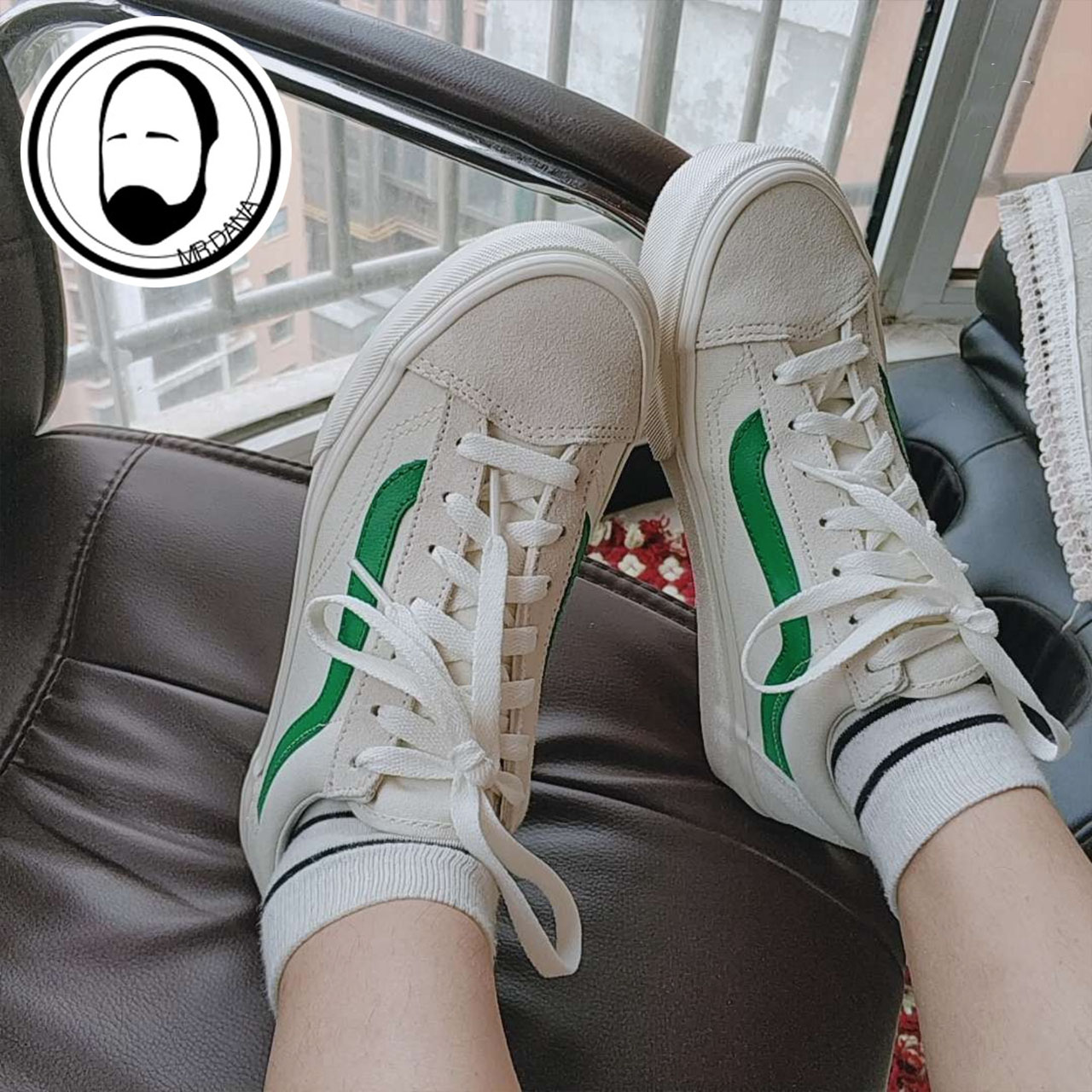 vans范斯style36白绿权志龙gd同款帆布布鞋板鞋运动休闲鞋