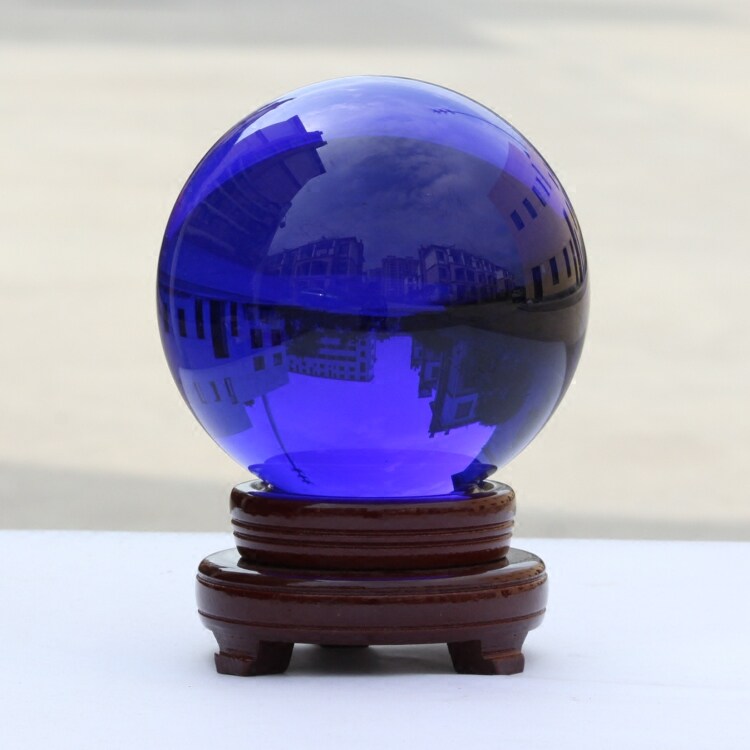 包邮水晶球14mm钴蓝玻璃珠深蓝玻璃球 彩色湖蓝色弹珠装饰1-200mm