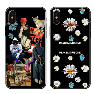 gd权志龙回归雏菊涂鸦同款手机壳peaceminusone适用任意机型定制