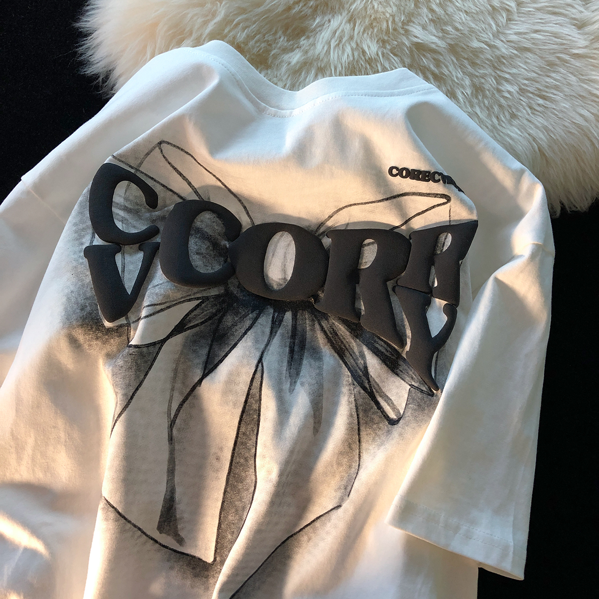 Jew4room可爱设计感小众oversize别致甜辣独特上衣短袖t恤男生潮