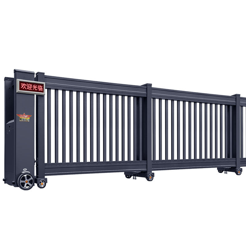 铝艺大门庭院别墅对开门铝合金伸缩门院子双开门乡村家用电动门