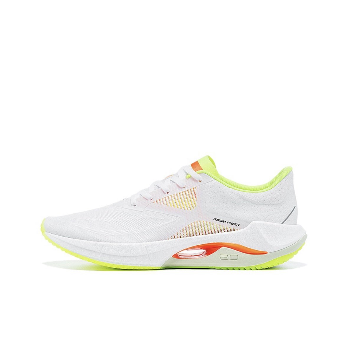 lining李宁超轻20织物轻量回弹男子跑步鞋白绿红arbt0011