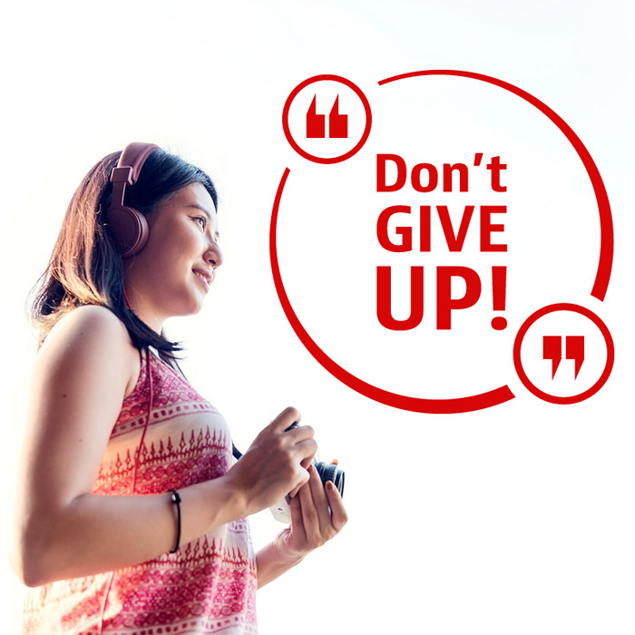 贴纸永不放弃办公室公司励志激励英文dontgive软装墙贴