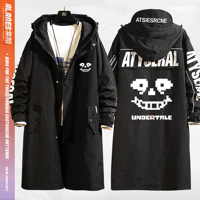 传说之下动漫周边sans游戏undertale中长风衣外套青少年风衣