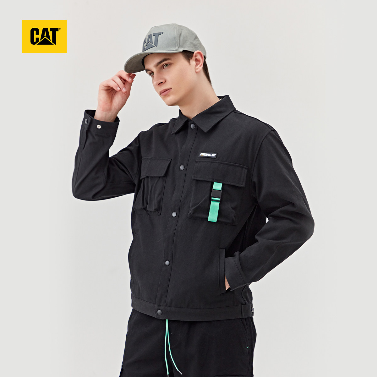 cat卡特春夏工装夹克基础版型时尚休闲外套专柜户外休闲衣