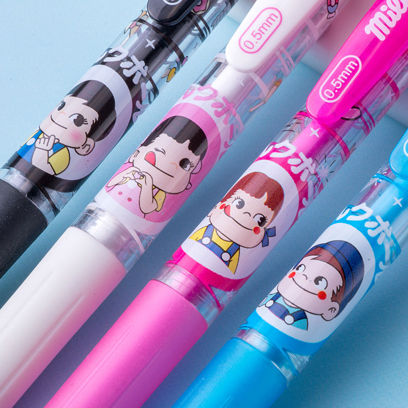 日本不二家fujiya限定按动中性笔笔芯国产jj15考试中性笔