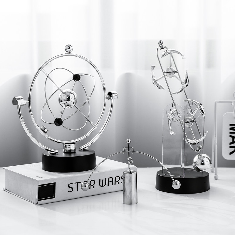 牛顿摆球撞球永动机办公室桌面小摆件创意家居装饰工艺品饰品客厅