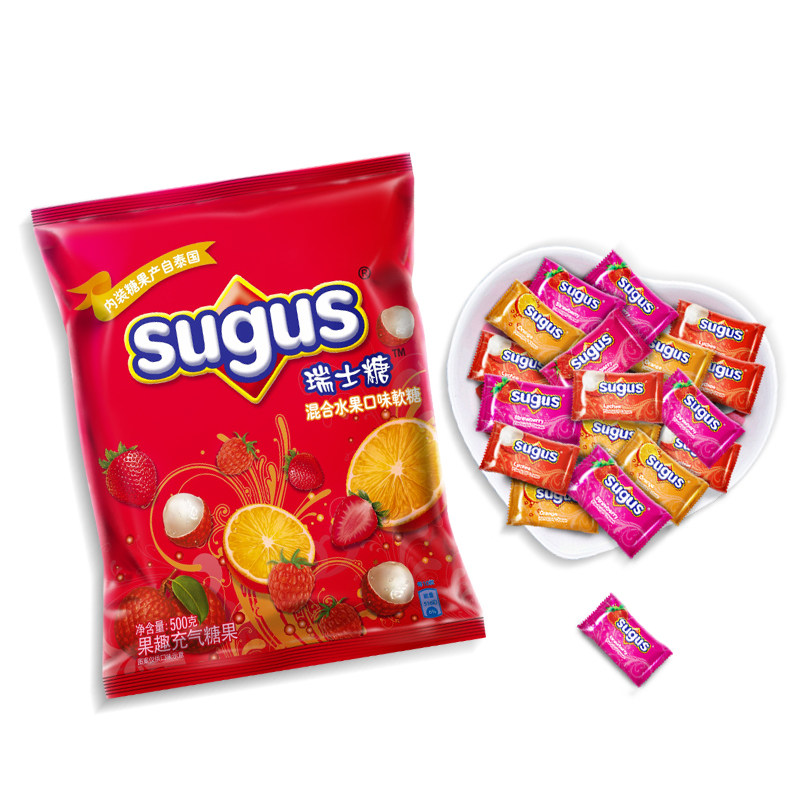 瑞士sugus混合合水果味软糖婚庆喜糖批发散装喜糖