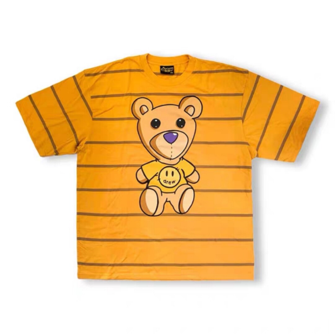 drew短袖drewhouse笑脸t恤贾斯汀比伯吴亦凡同款小熊冰蓝松鼠tee