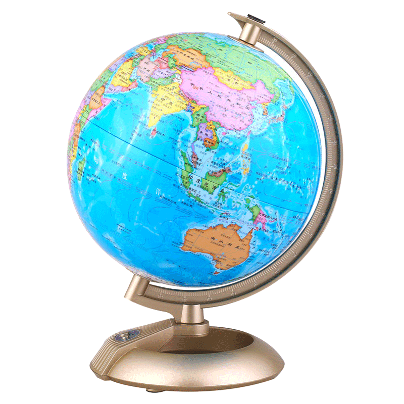 地球仪博目清晰中国地图用具学习工艺礼品孩子q2027a儿童国家