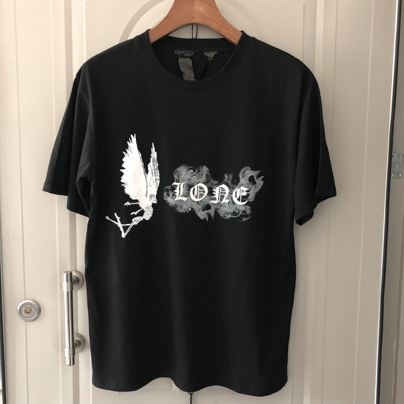 宽松短袖bf圆领嘻哈高品质男女teesmokingnot恤