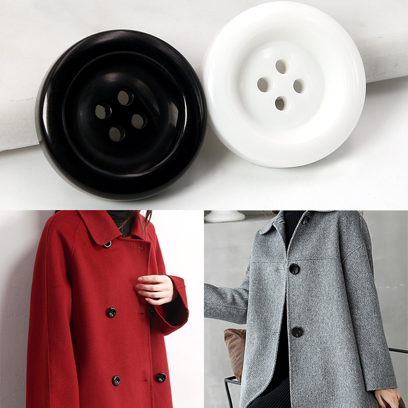 彩色圆形风衣扣子高档男女上衣纽扣百搭衣服纽扣