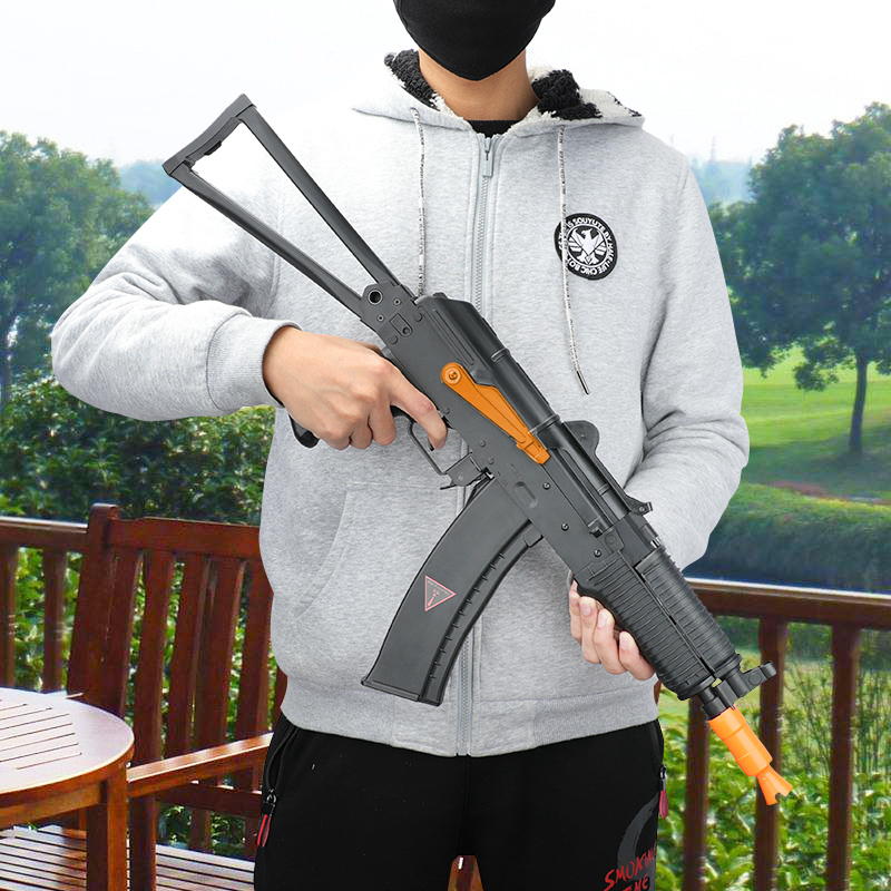 食铁兽ak74u电动连发ak47水弹枪mst成人男孩吃鸡装备冲锋玩具枪