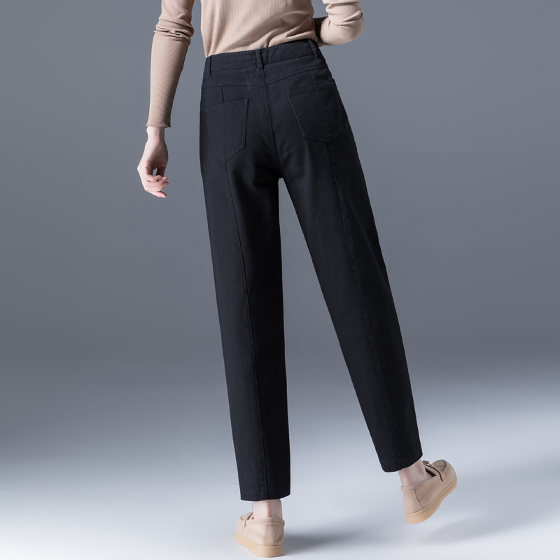 黑色哈伦裤女春秋新款宽松女裤休闲裤女士裤子休闲裤