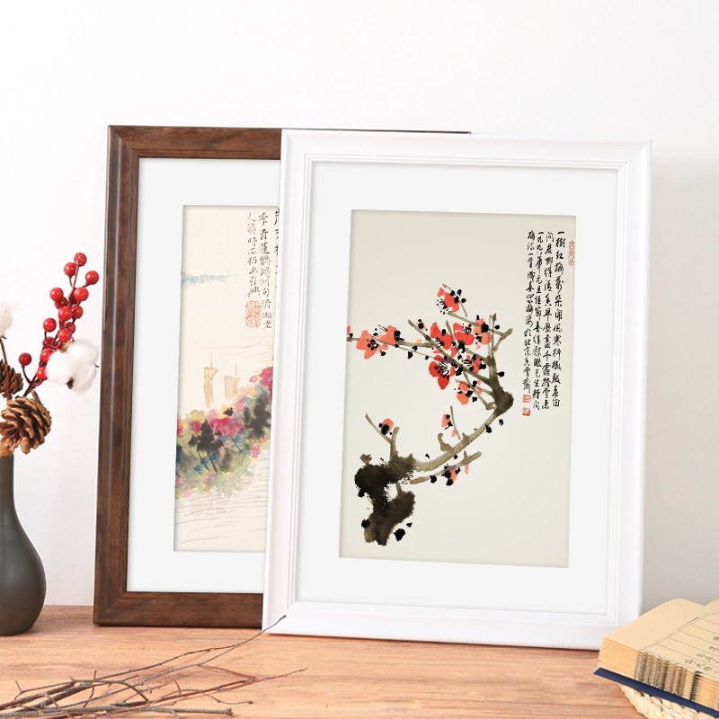 相框挂墙画框装裱十字绣边框自装钻石字画书画相框