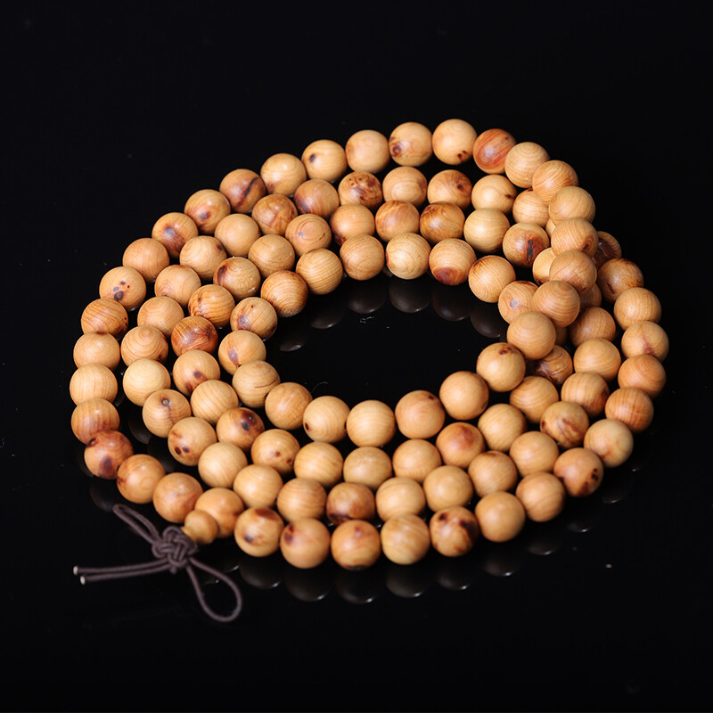 正宗太行太行山山崖柏手串雀眼满瘤疤文玩盘玩手链崖柏