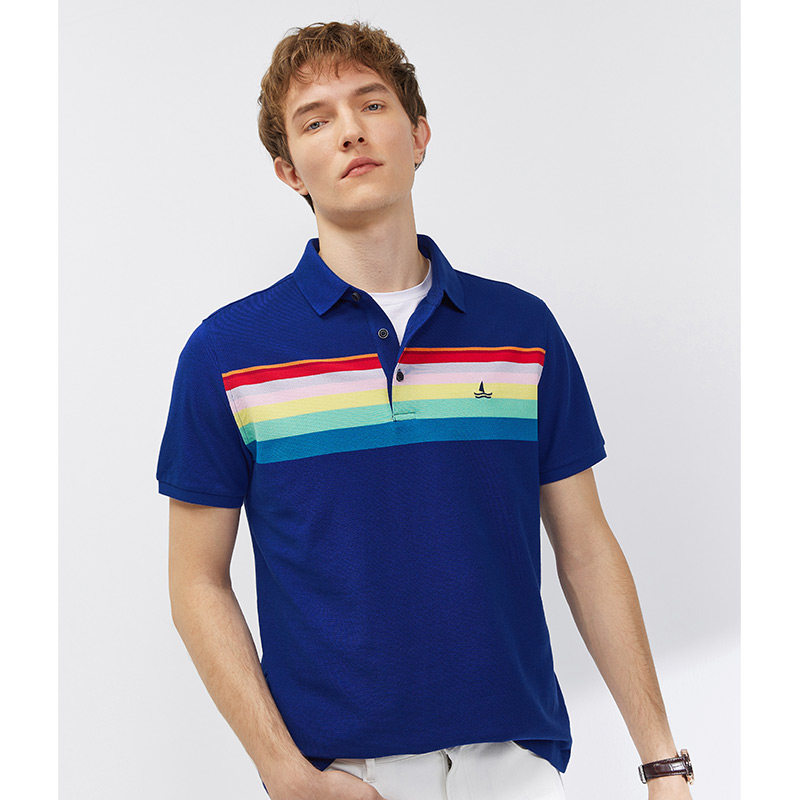 navigare意大利小帆船polo衫男短袖夏季翻领纯棉休闲polo衫