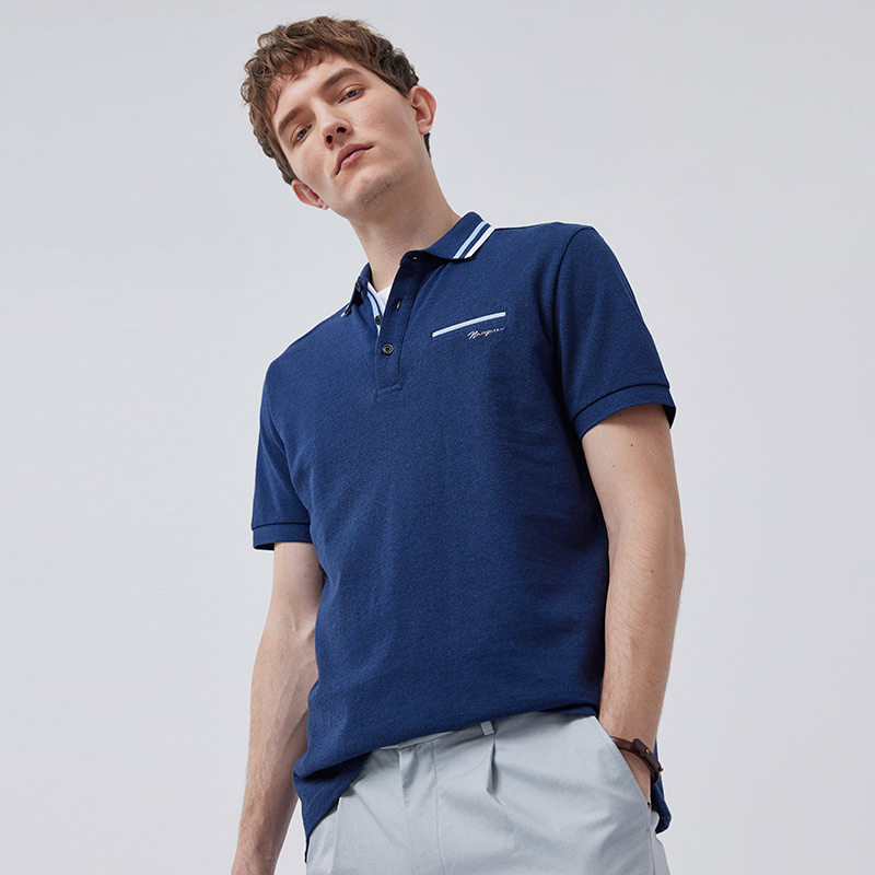 navigare意大利小帆船男士polo短袖2021夏季新款商务polo衫