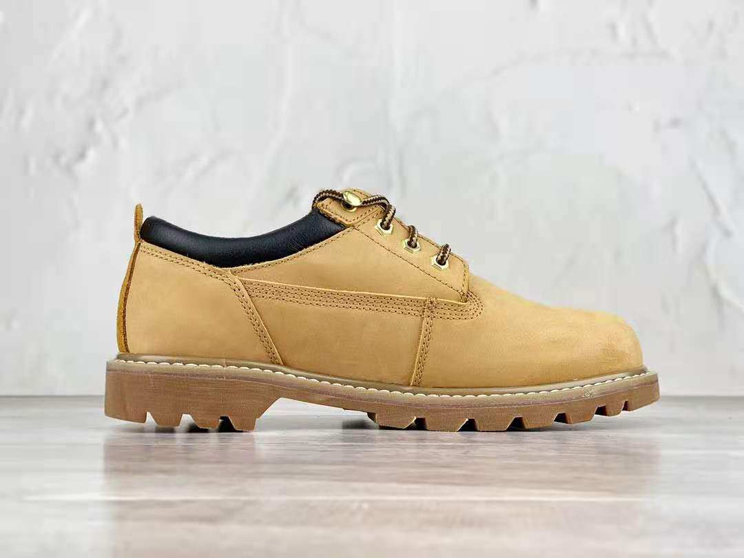 cat男鞋卡特工装固特异户外休闲鞋小麦色踢不烂工装鞋